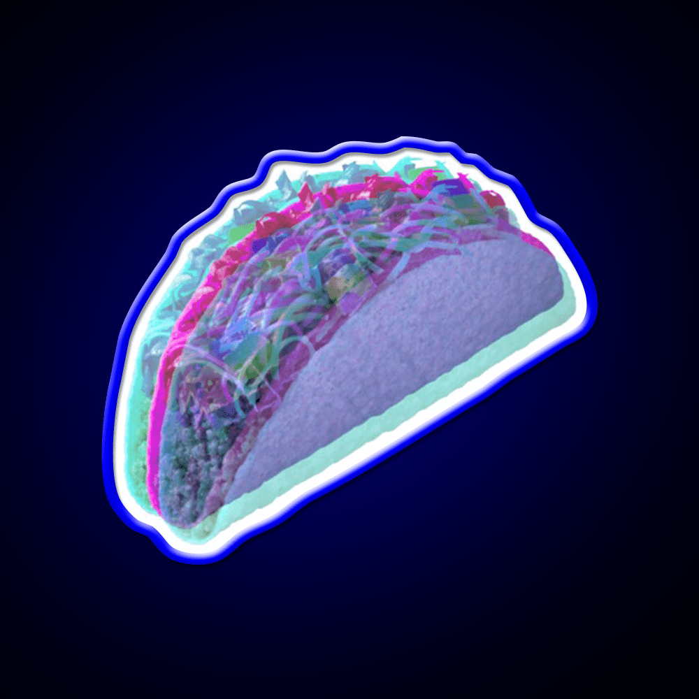 3D Taco Led Neon Sign Mexican Food Sign Rgb Color - Shineneon