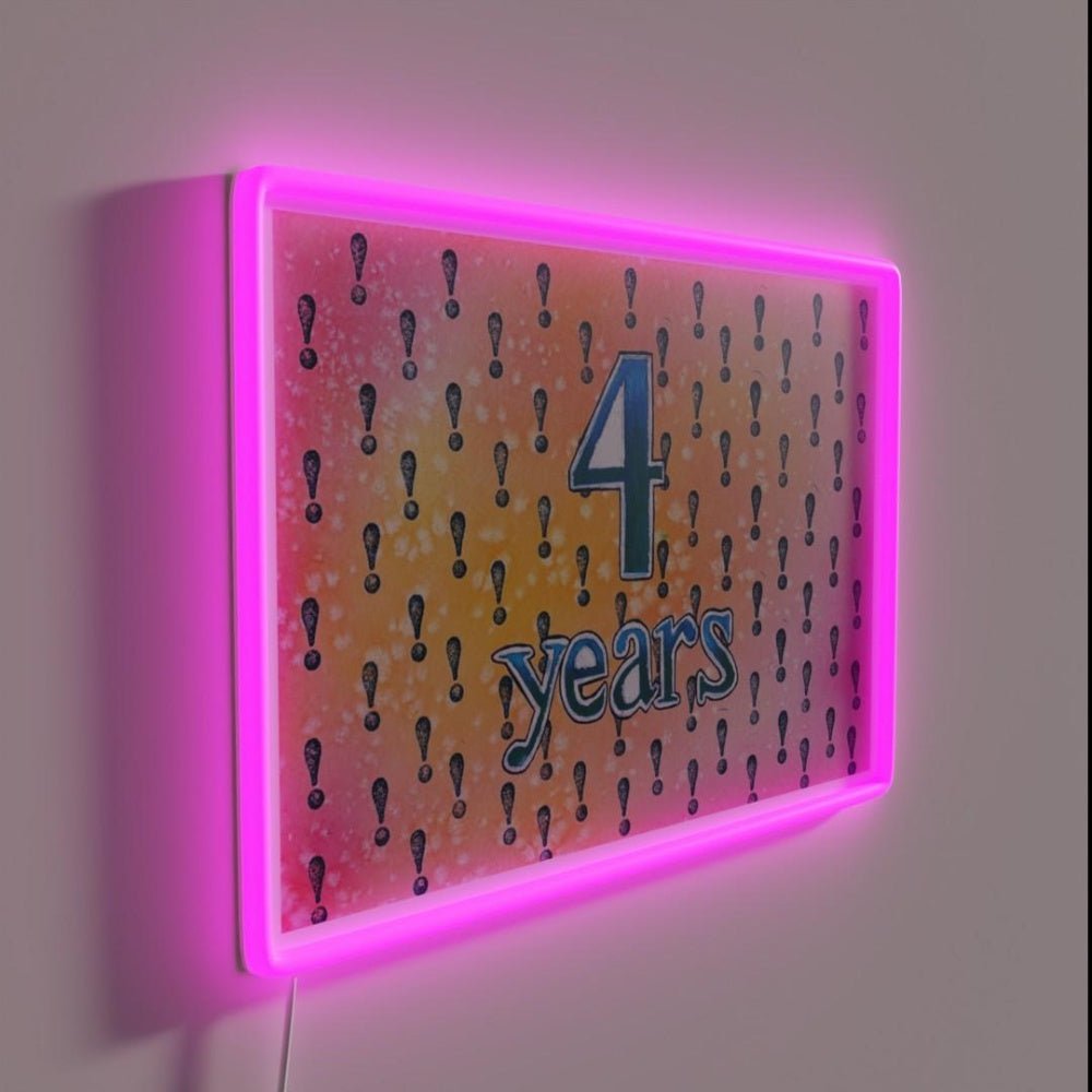 4 Years Rgb Led Neon Sign - Shineneon