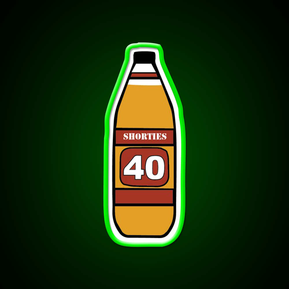 40S And Shorties Beer Bar Decor Led Neon Sign Rgb Color - LED neon sign view 8