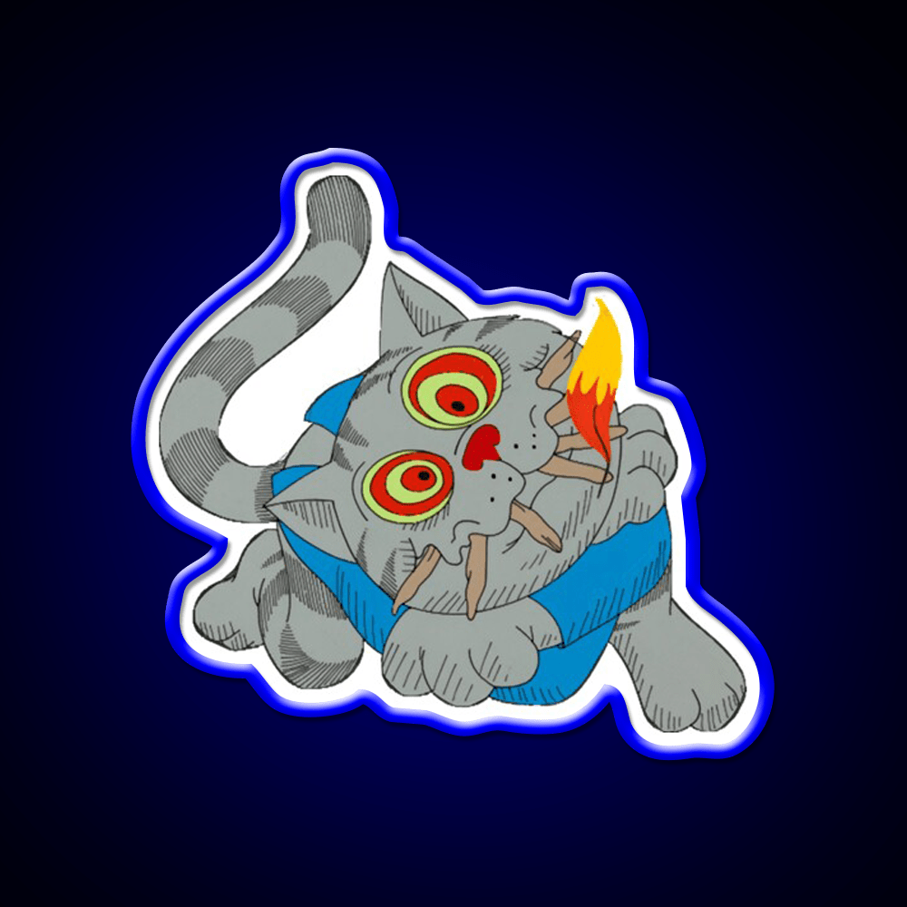420 Fritz The Cat Hemp Inspired Green Leaf Led Neon Sign Rgb Color - Shineneon
