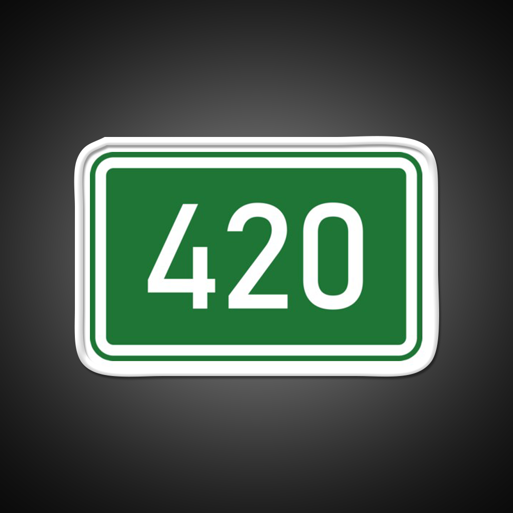420 Mile Marker A Hemp Inspired Green Leaf Led Neon Sign Rgb Color - LED neon sign view 11