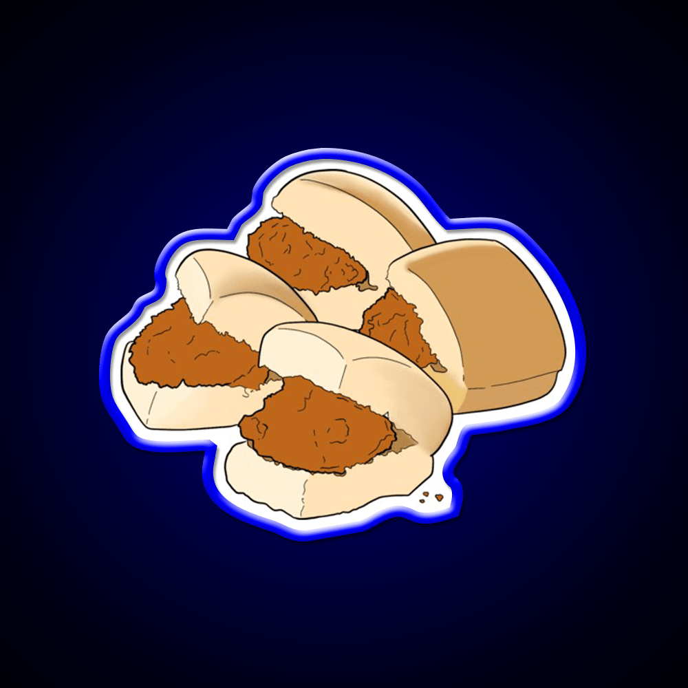 4Ct Chicken Minis Snack Food Led Neon Sign Rgb Color - Shineneon