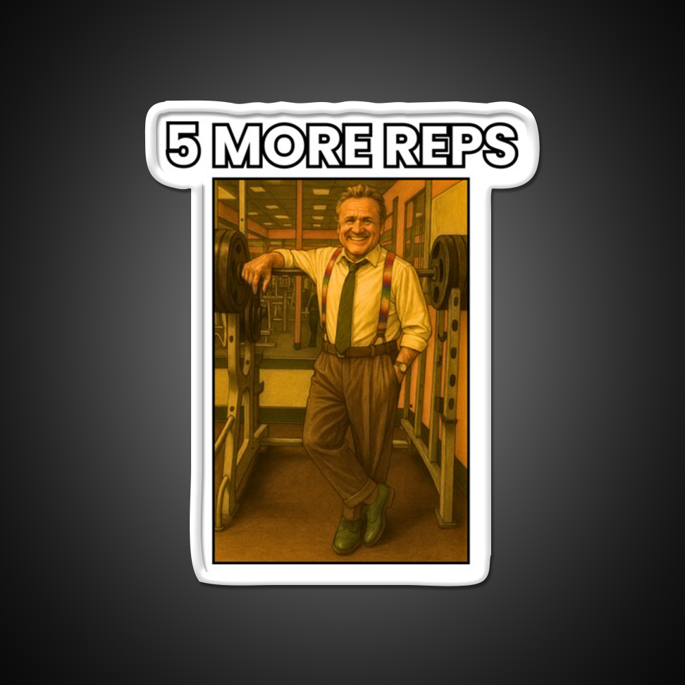 5 More Reps Tom Platz Gym Fitness Led Neon Sign Rgb Color