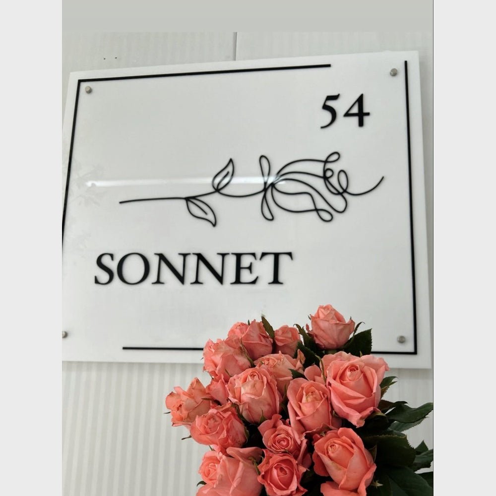 54 Sonnet Acrylic Business Logo Sign - Shineneon