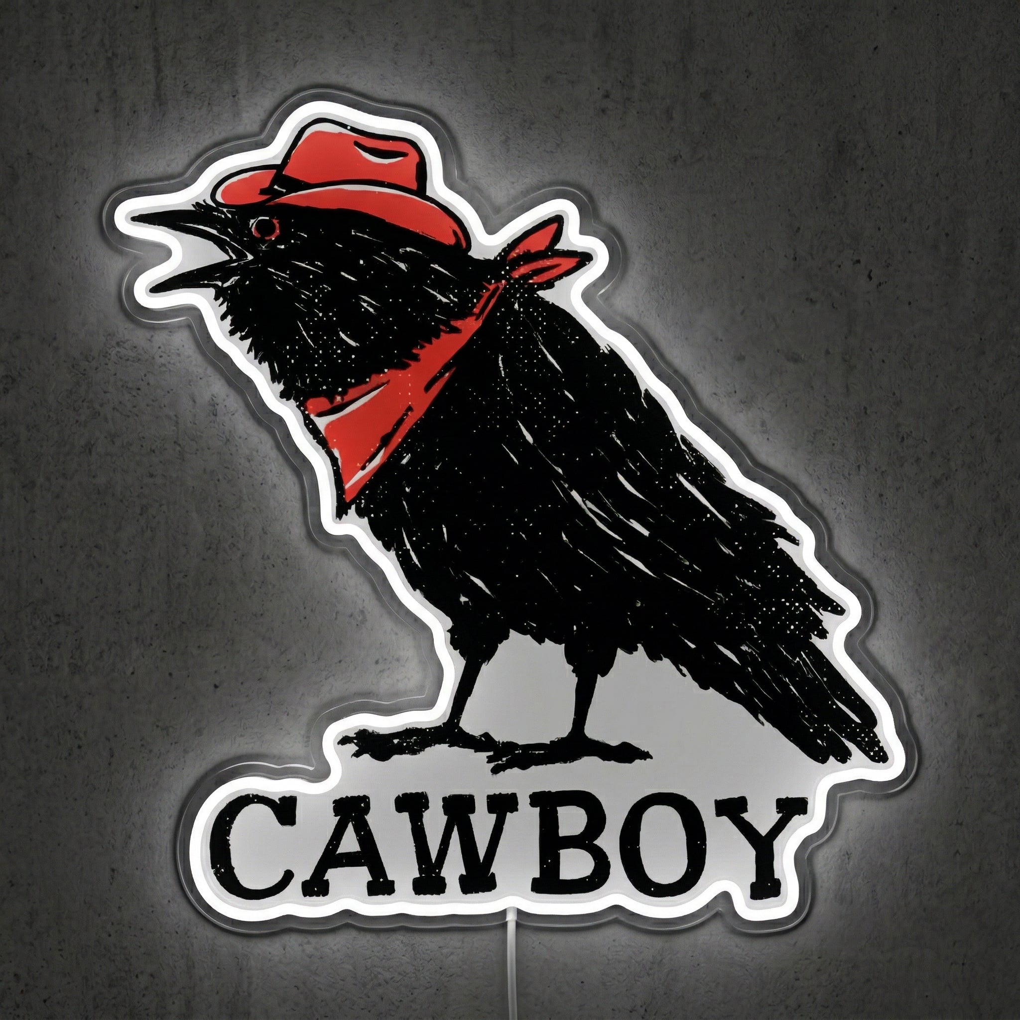 ShineNeon™ Cowboy Raven neon sign USB Power - LED neon sign view 8