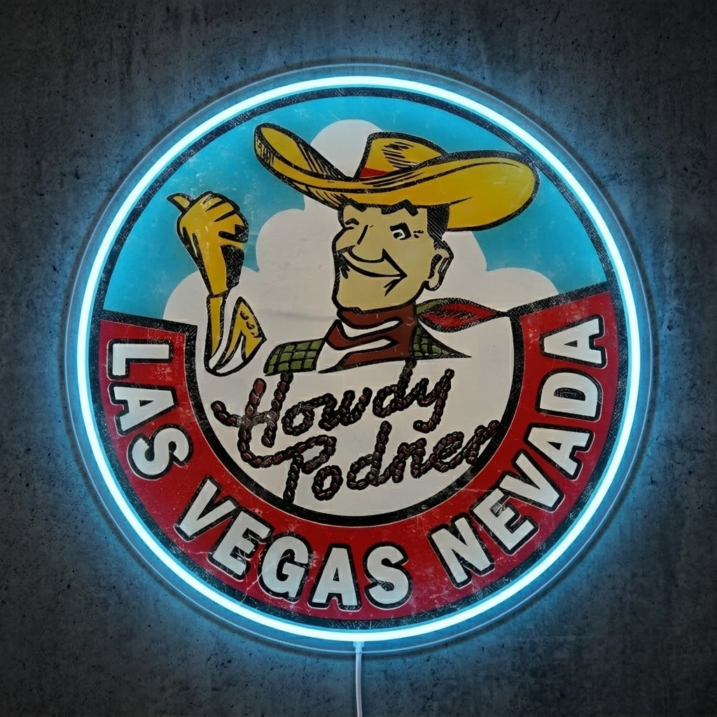 ShineNeon™ Las Vegas Donkey neon sign USB Power - Custom LED neon sign front view