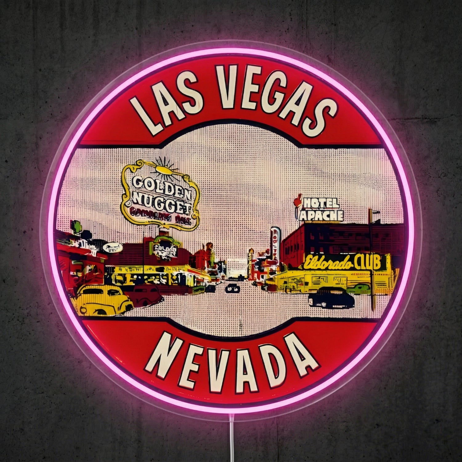 ShineNeon™ Las Vegas Skyline neon sign USB Power - LED neon sign view 6