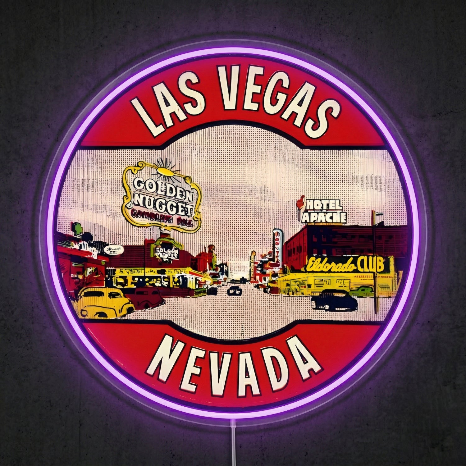 ShineNeon™ Las Vegas Skyline neon sign USB Power - LED neon sign view 7