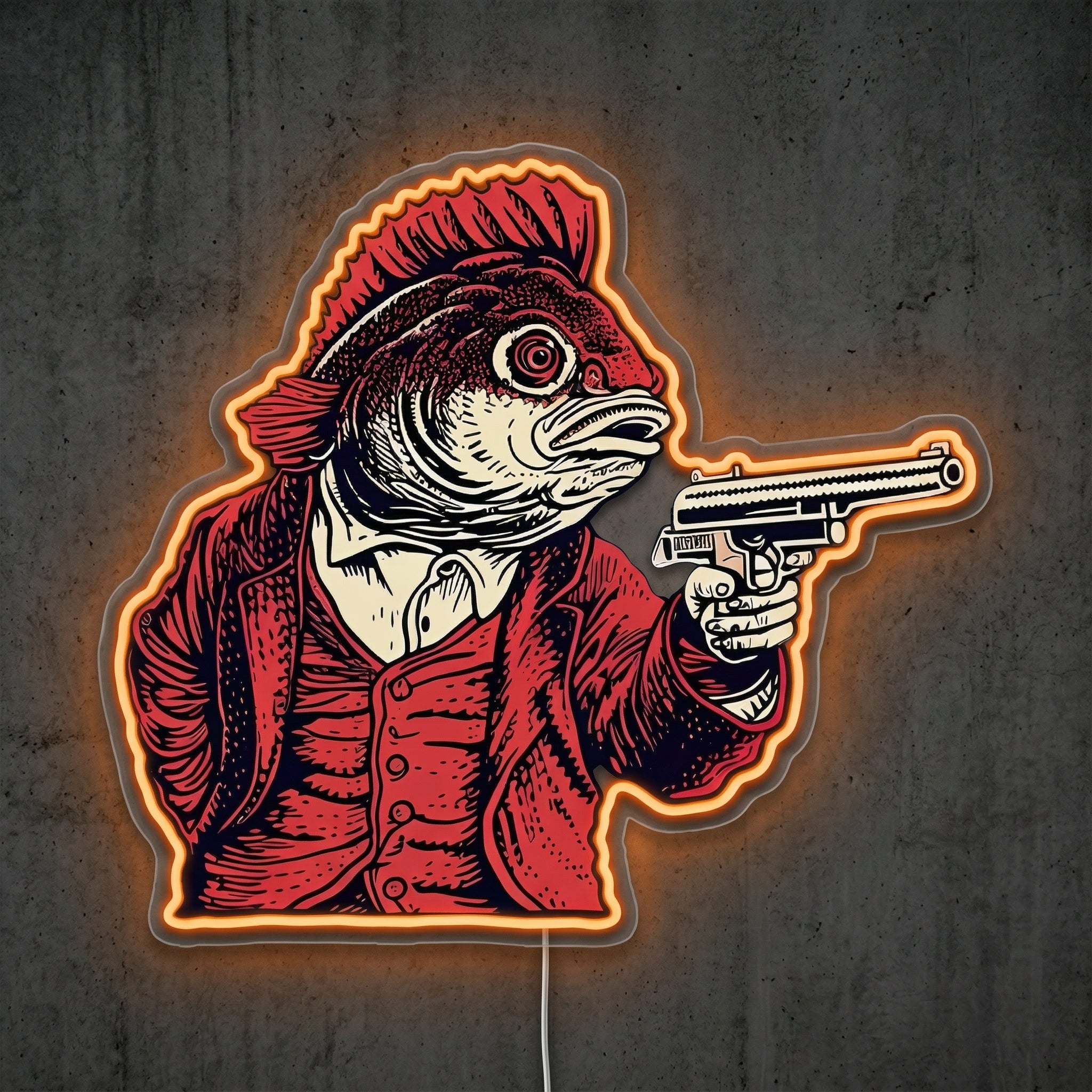 ShineNeon™ Red Hood Cowboy neon sign USB Power - LED neon sign view 5