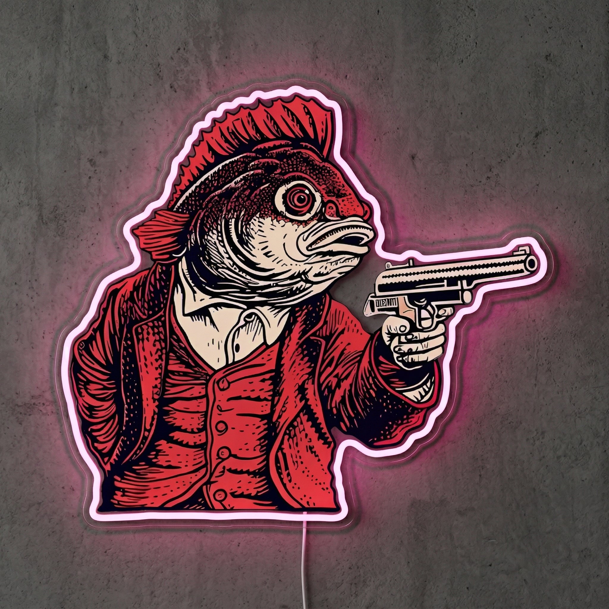 ShineNeon™ Red Hood Cowboy neon sign USB Power - LED neon sign view 6