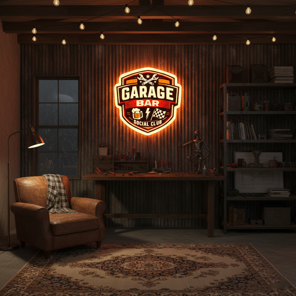 ShineNeon™ Garage Bar Neon Sign for Workshop & Man Cave USB Led Neon Sign