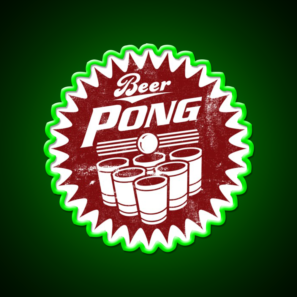 6 Cup Beerpong Logo Beer Bar Decor Led Neon Sign Rgb Color - LED neon sign view 8