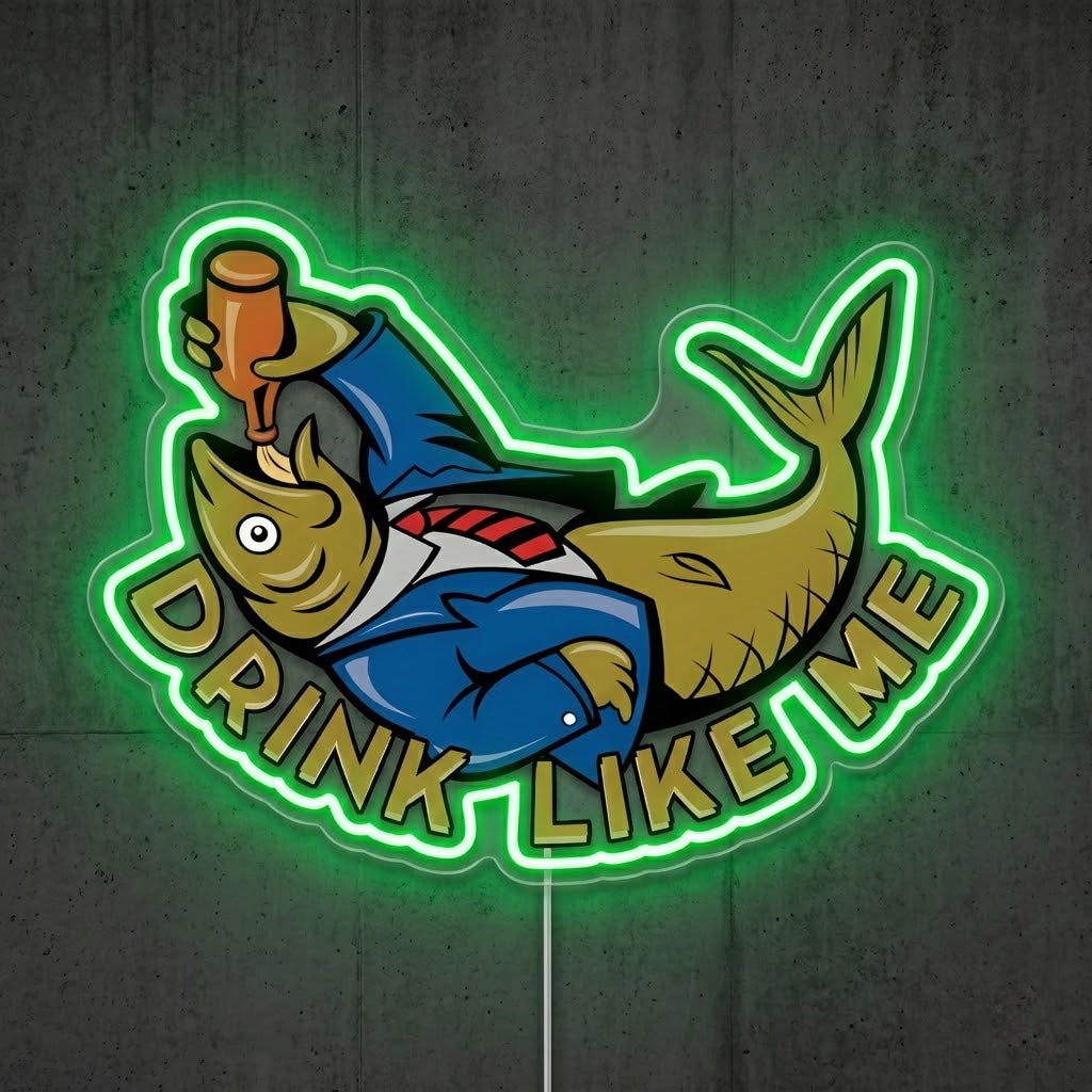 ShineNeon™ Fishing Lake Cartoon neon sign USB Power - LED neon sign view 9