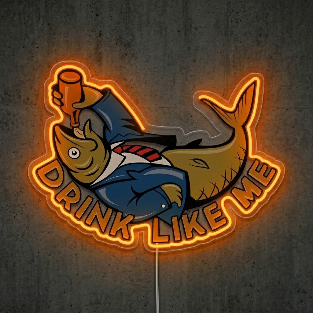 ShineNeon™ Fishing Lake Cartoon neon sign USB Power - LED neon sign view 6