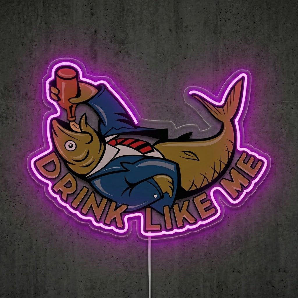 ShineNeon™ Fishing Lake Cartoon neon sign USB Power - LED neon sign view 7