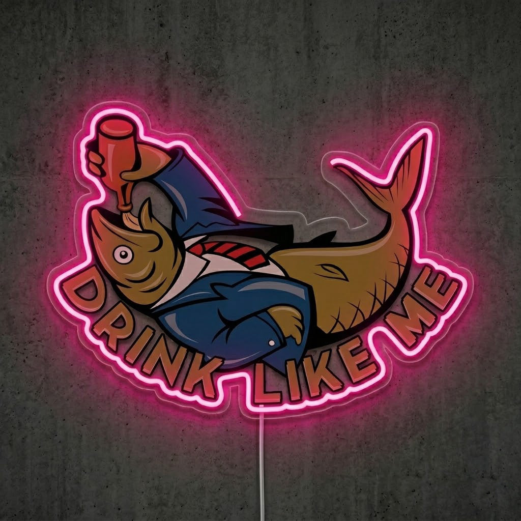 ShineNeon™ Fishing Lake Cartoon neon sign USB Power - LED neon sign view 8