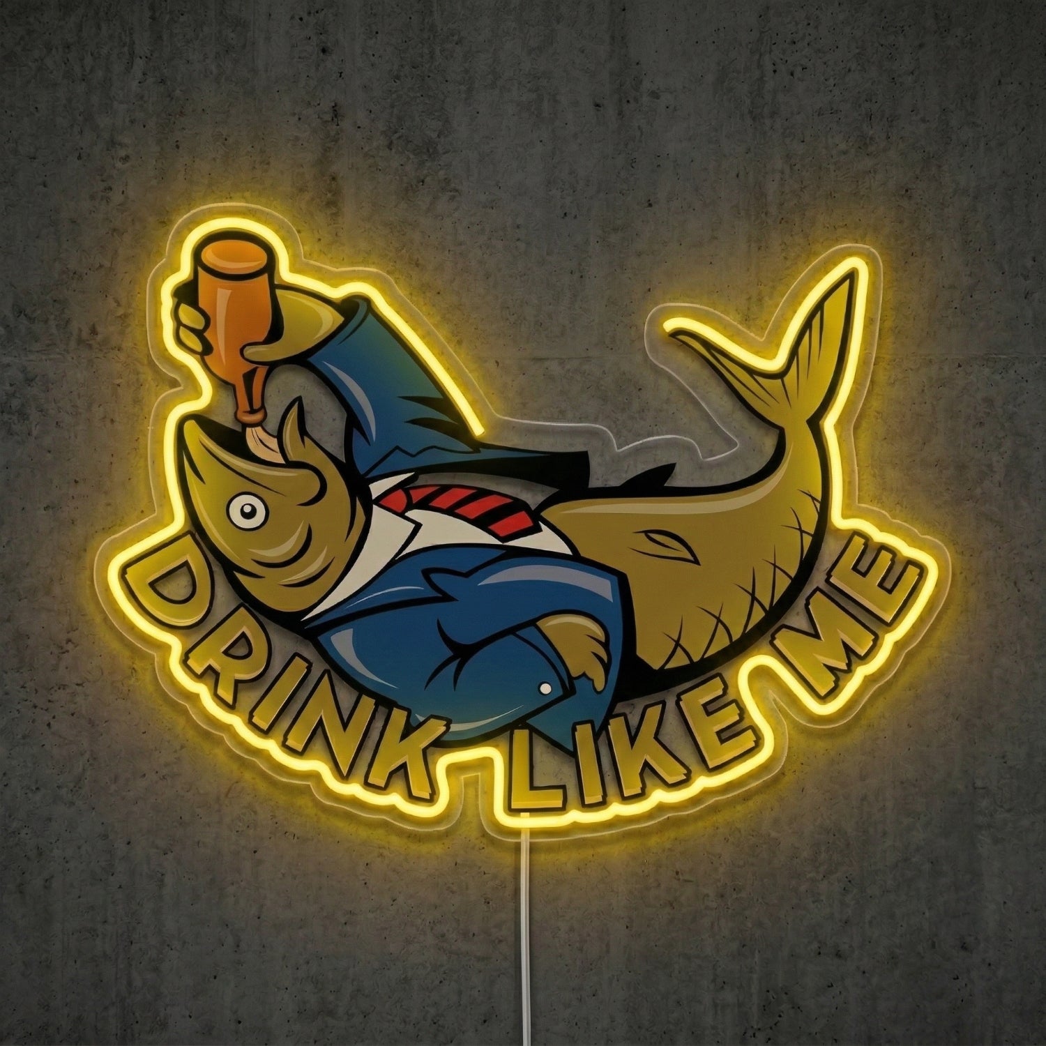 ShineNeon™ Fishing Lake Cartoon neon sign USB Power - LED neon sign view 5