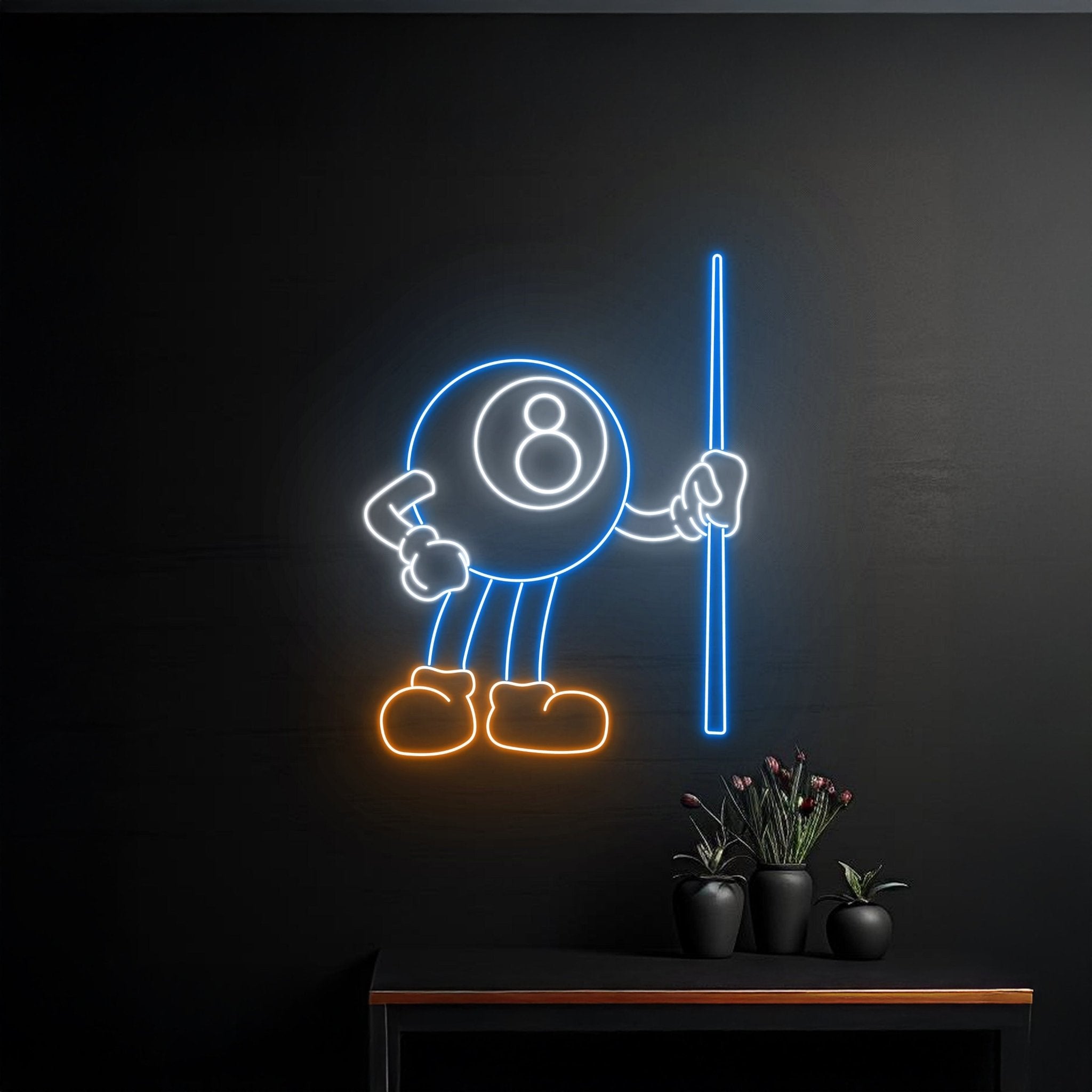 8 Ball Billiards Neon Sign Sport Game Room Wall Art Decor - Shineneon