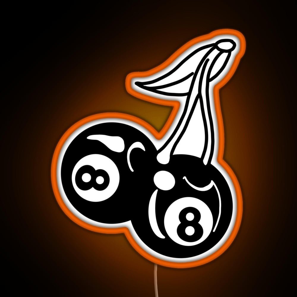 8 Ball Cherries Rgb Neon Sign - Shineneon