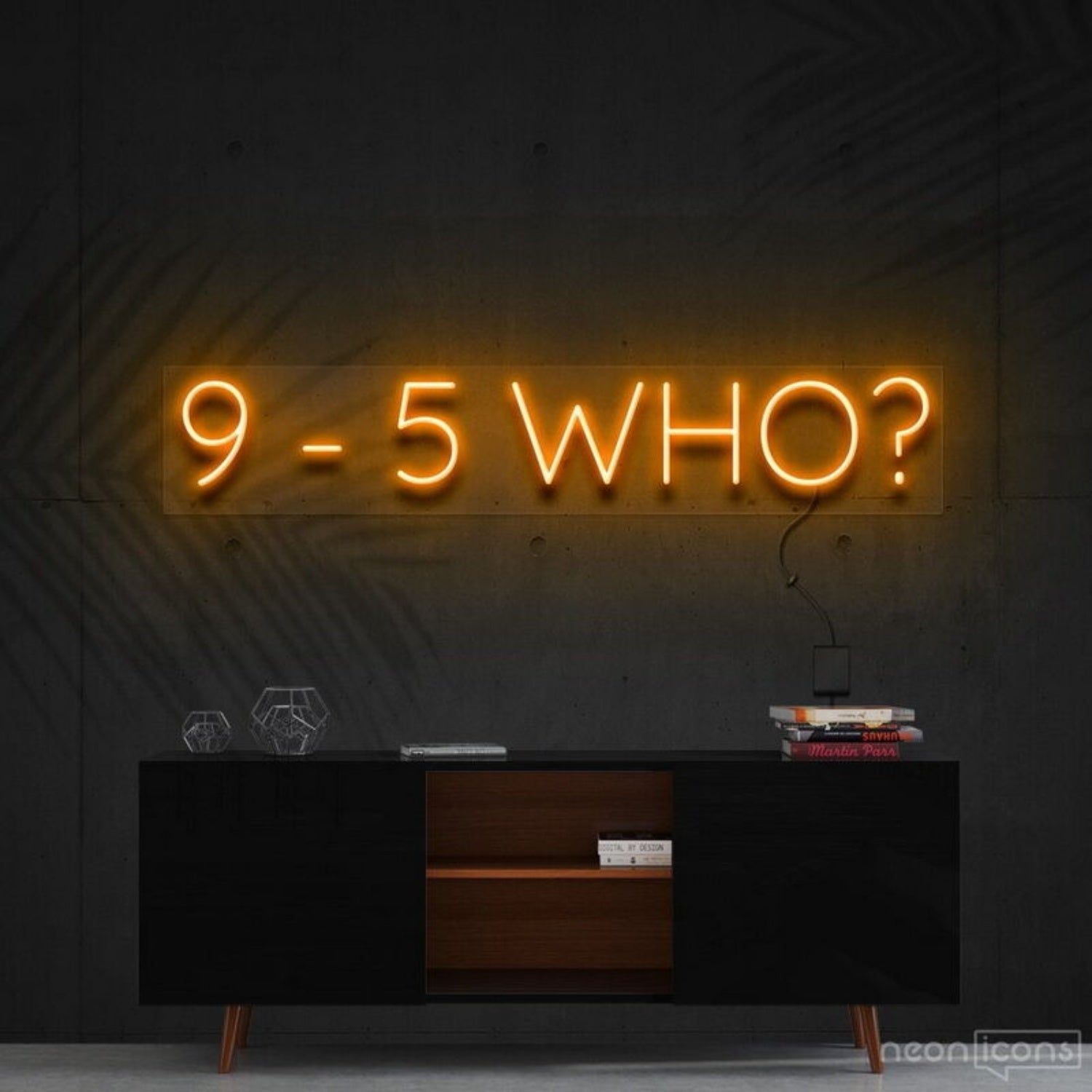 9 5 Who Led Neon Sign For Motivational Decor - Shineneon
