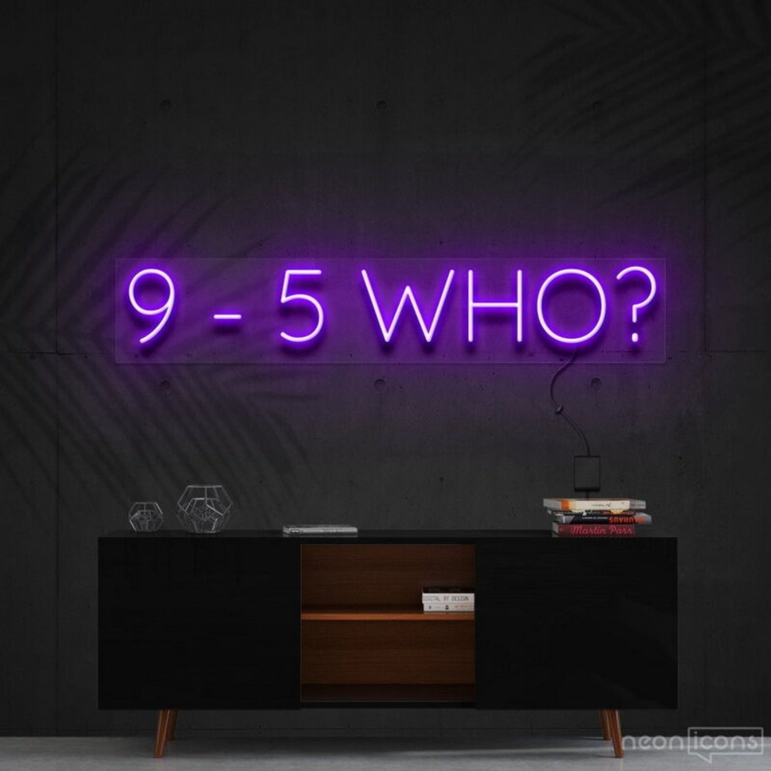 9 5 Who Led Neon Sign For Motivational Decor - Shineneon