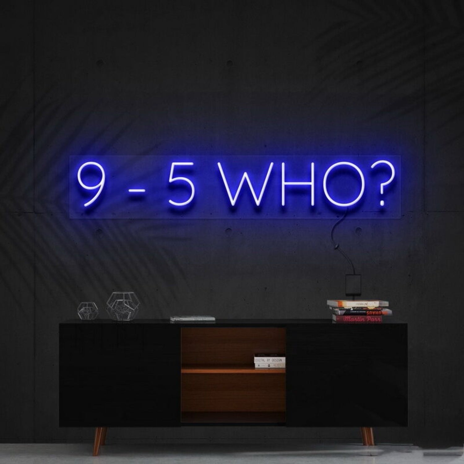 9 5 Who Led Neon Sign For Motivational Decor - Shineneon