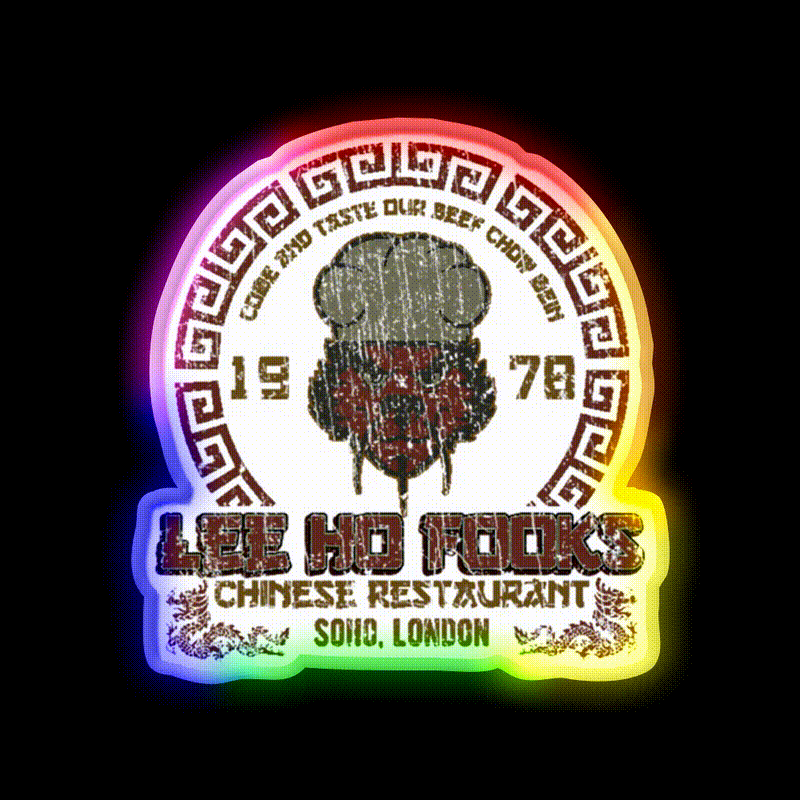 90S China Food Asian Cultural Led Neon Sign Rgb Color