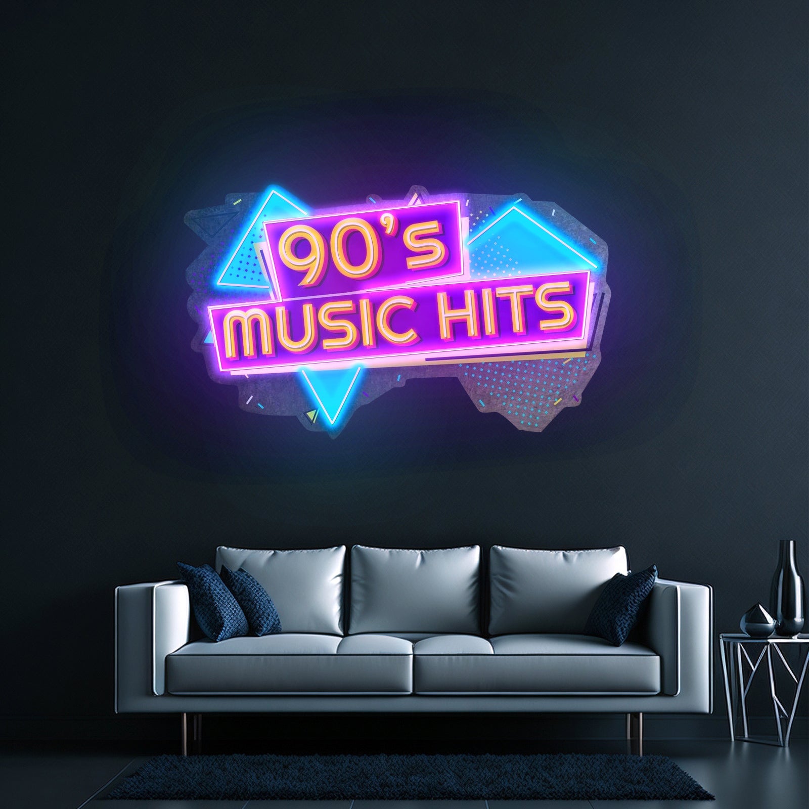 90s Music Hits Custom Led Signs Artwork For Sale - Shineneon
