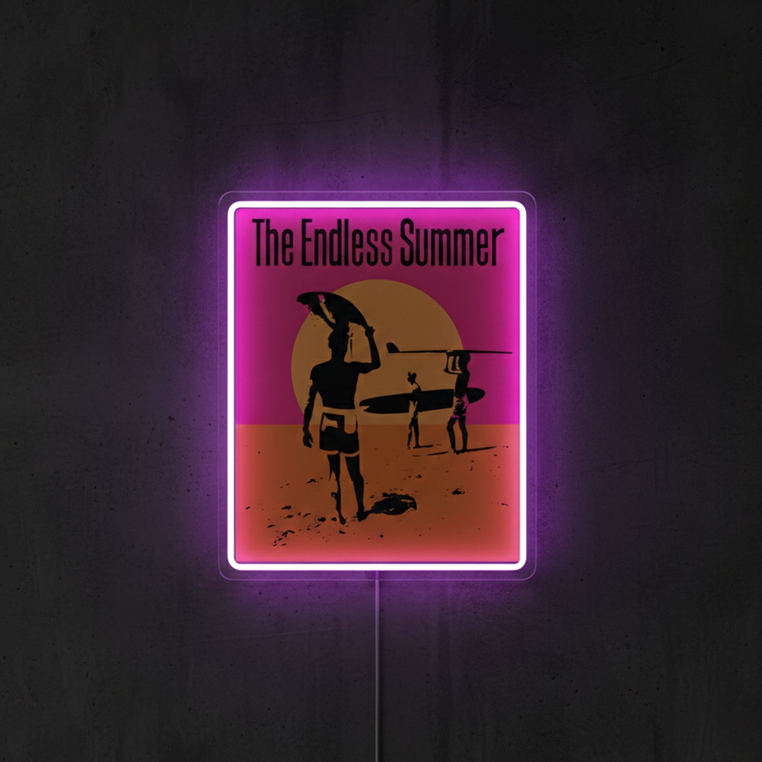 ShineNeon™ The Endless Summer LED Neon Sign - Retro Surf Beach Vibe Wall Decor (USB Powered)