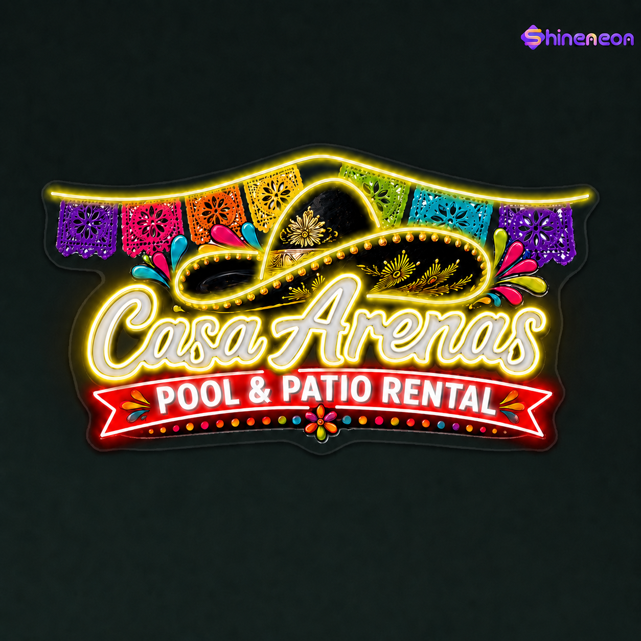 Casa Arenas’s Custom Led Neon Sign with 30-inch