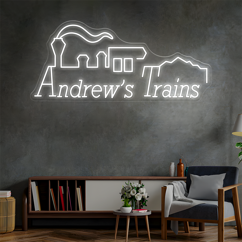 Andrew's Trains Custom Neon Sign