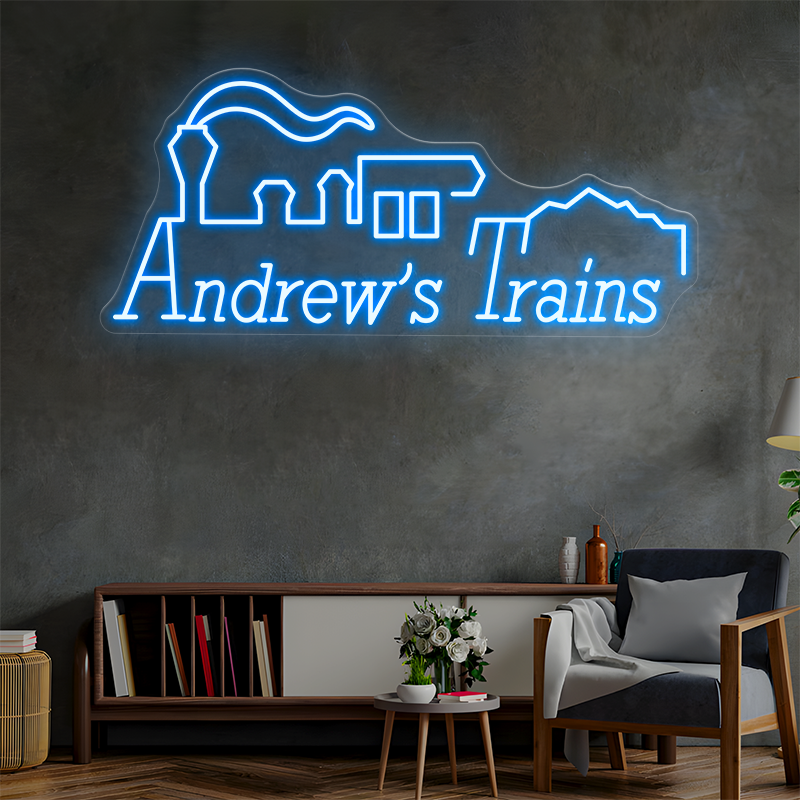 Andrew's Trains Custom Neon Sign