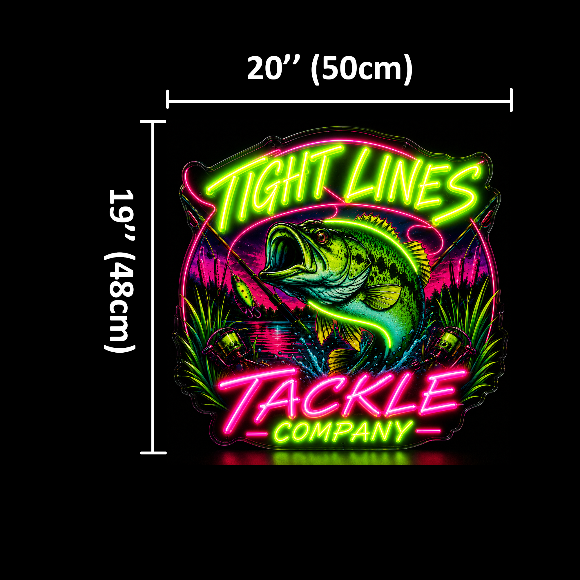 TIGHT LINES TACKLE Custom LED Neon Sign