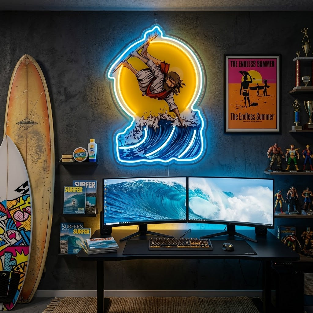 ShineNeon™ Eagle Catching Fish Neon Sign USB Power