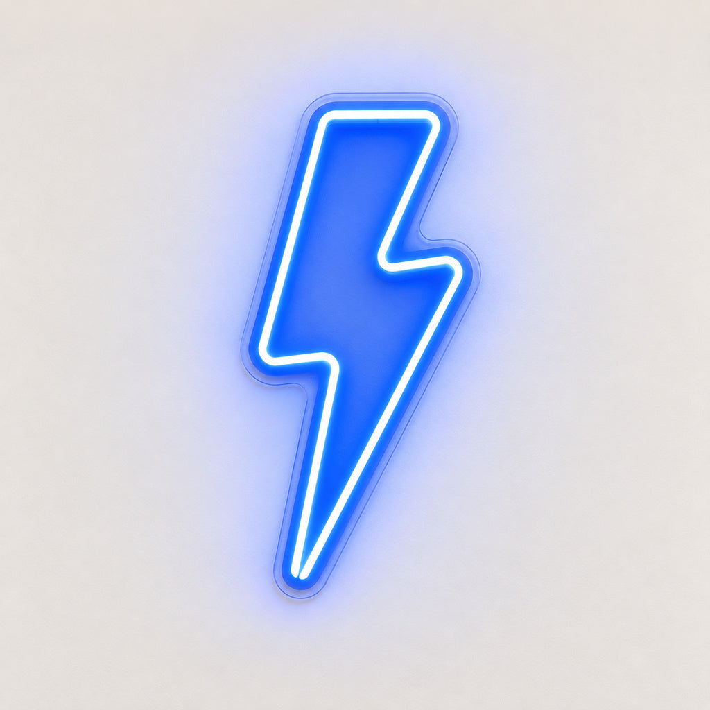 Blue Lightning Bolt LED Neon Sign image 6