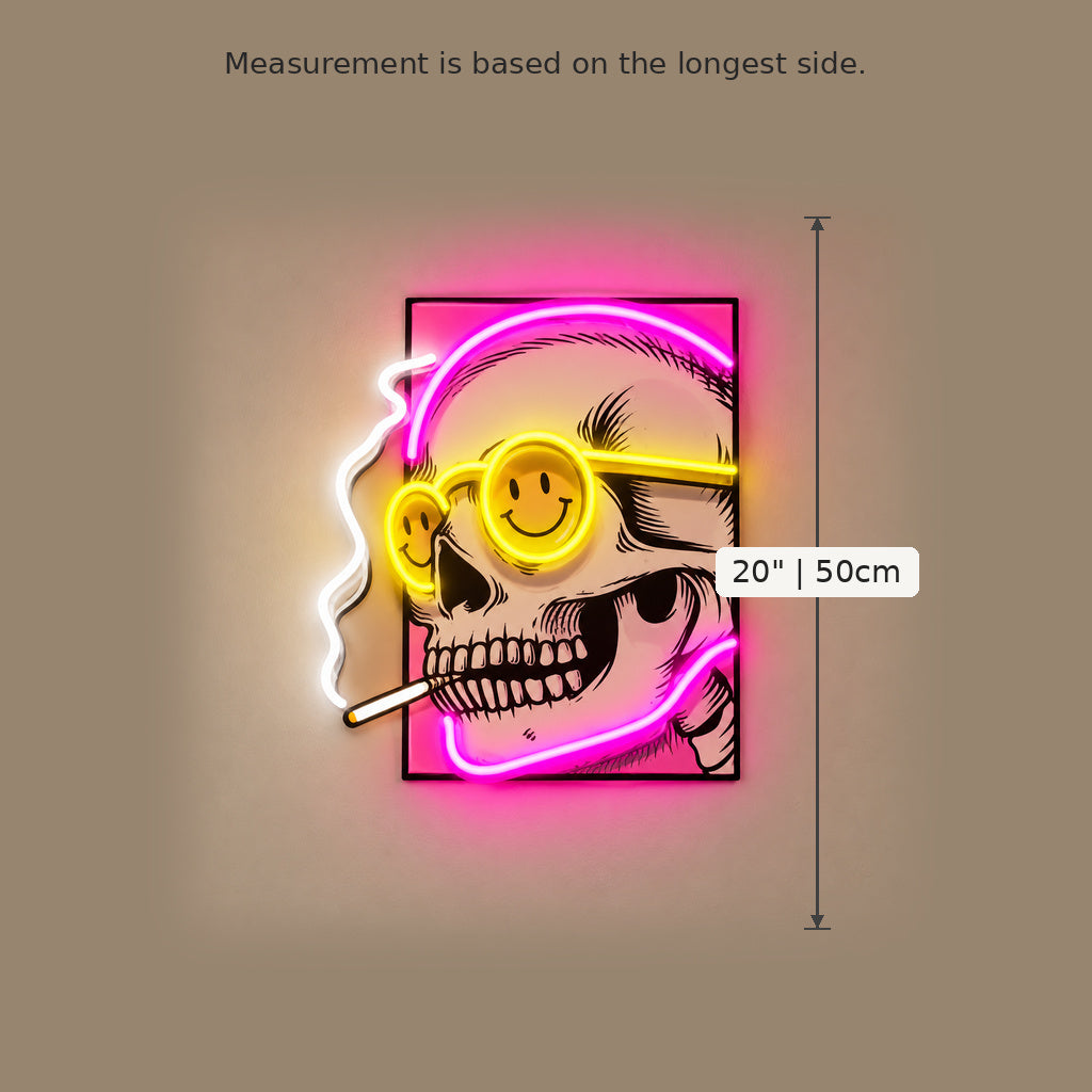 Cigarette Skull LED Neon Sign image 5