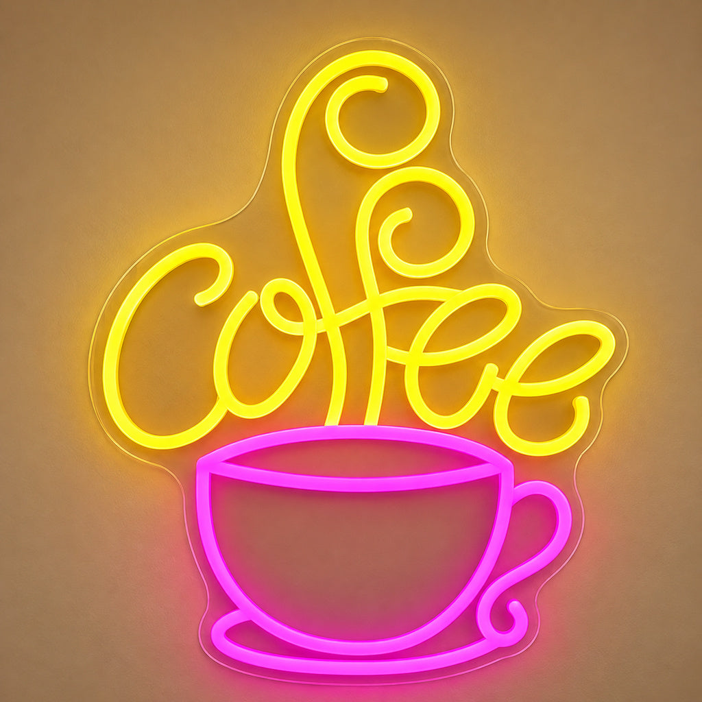 Coffee Cup Script LED Neon Sign image 6