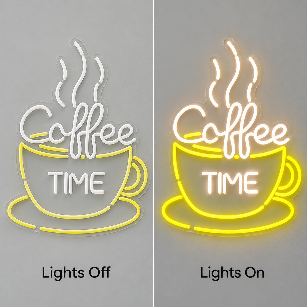 Coffee Time Cup LED Neon Sign image 3