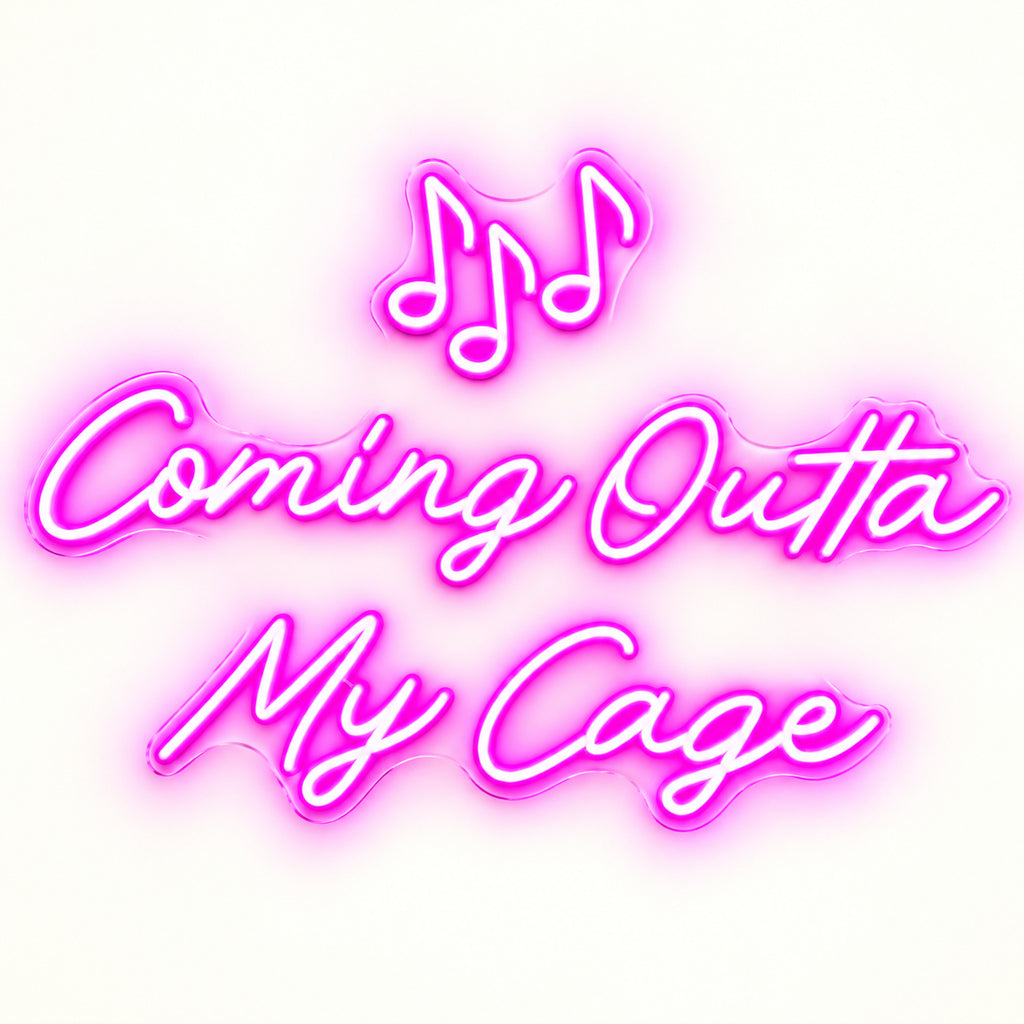 Coming Outta My Cage Song LED Neon Sign image 6