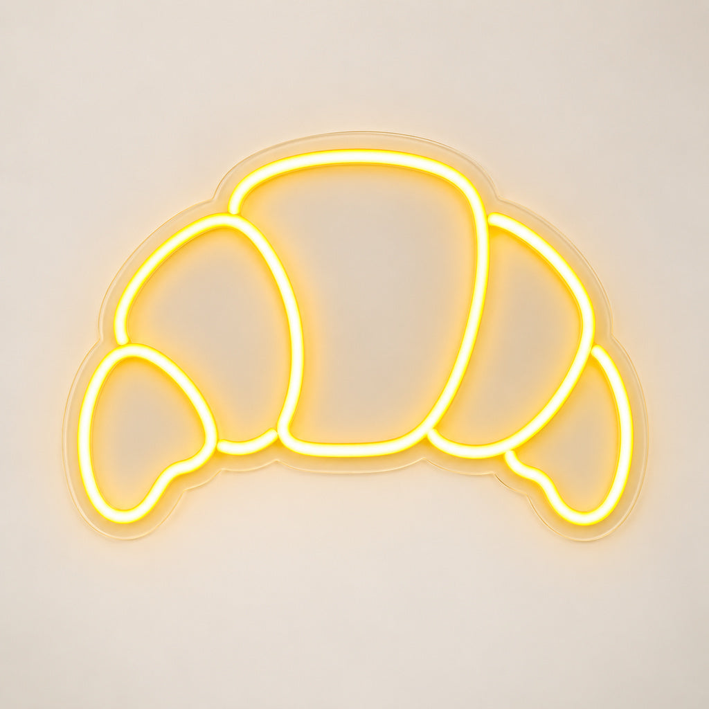 Croissant Outline LED Neon Sign image 6