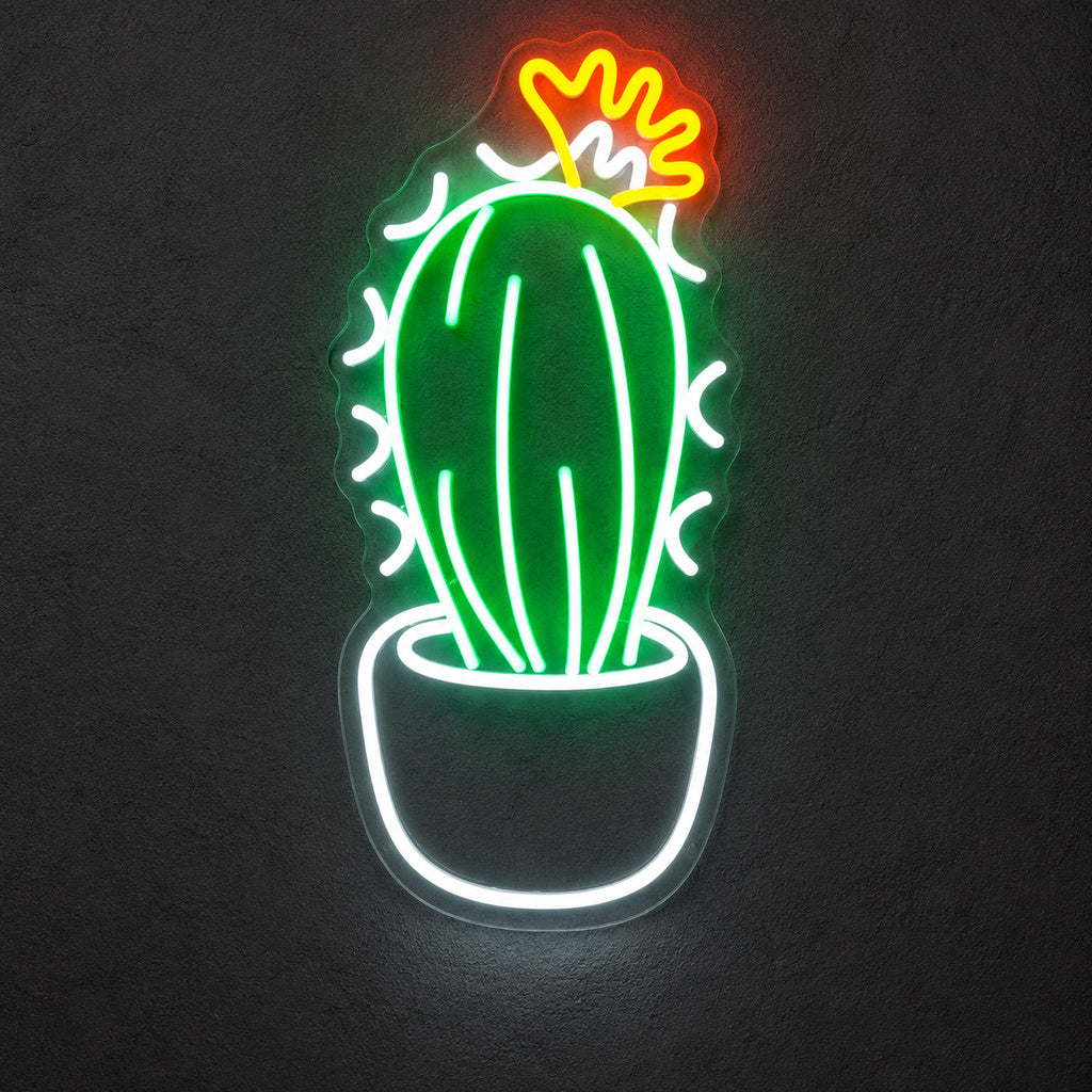 Crowned Cactus LED Neon Sign image 1