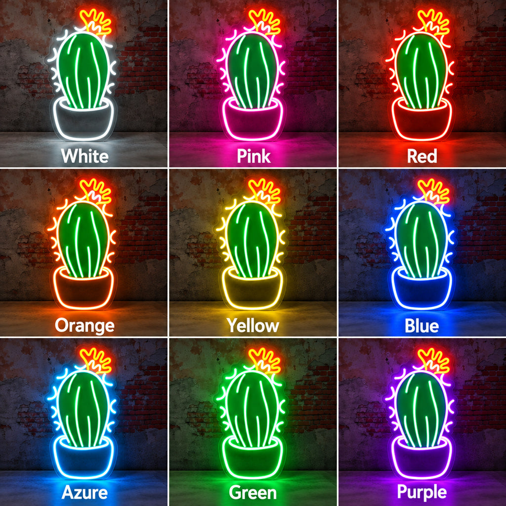 Crowned Cactus LED Neon Sign image 4