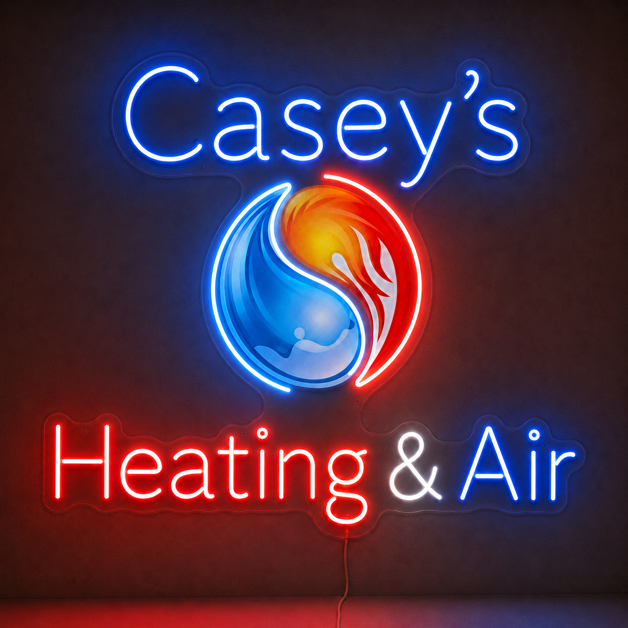 Casey's Heating & Air LLC Custom LED Neon Sign