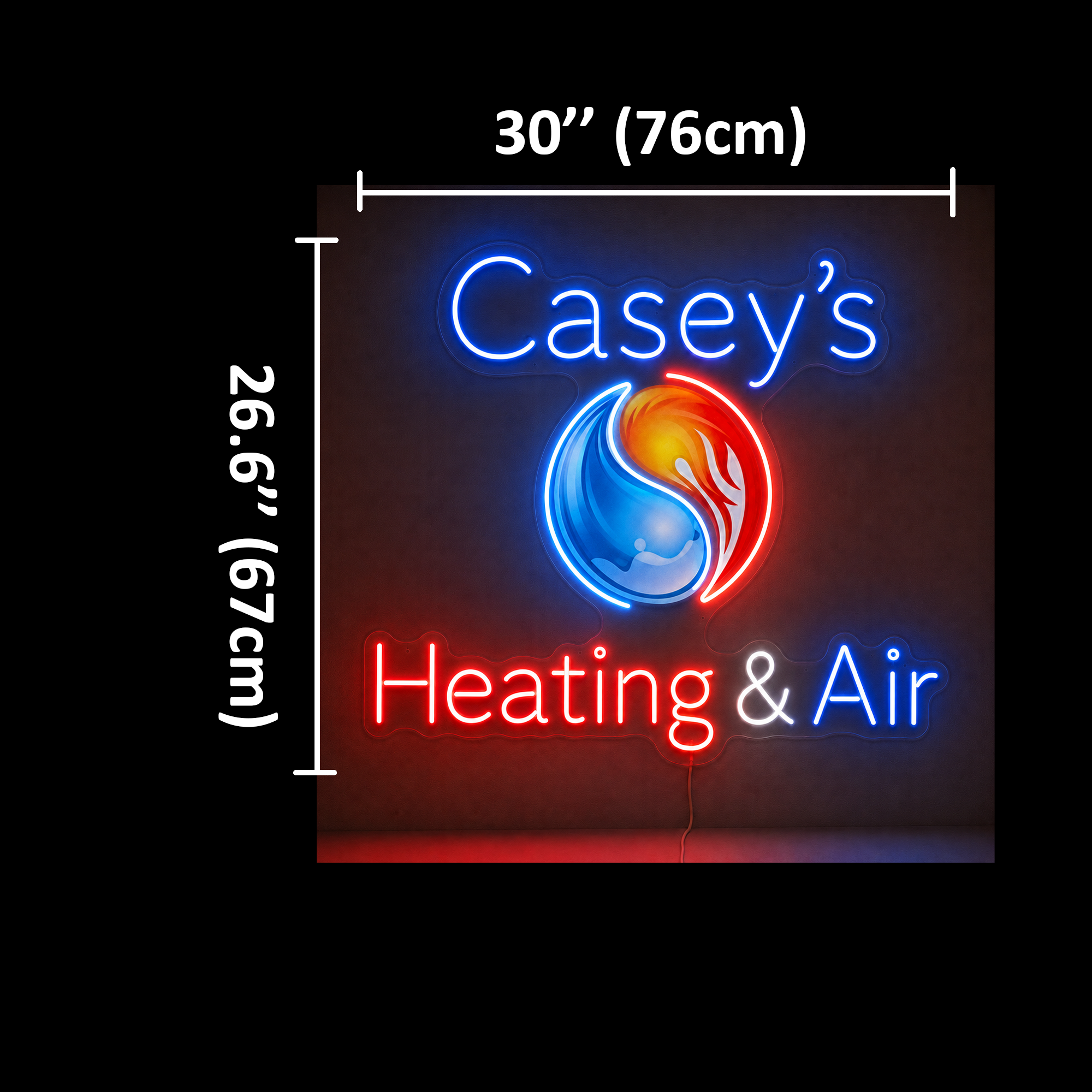 Casey's Heating & Air LLC Custom LED Neon Sign