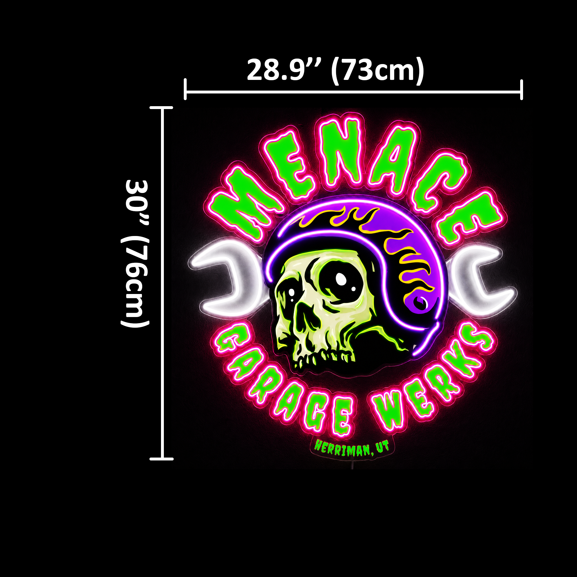 Menace Garage Werks Custom LED Neon Sign