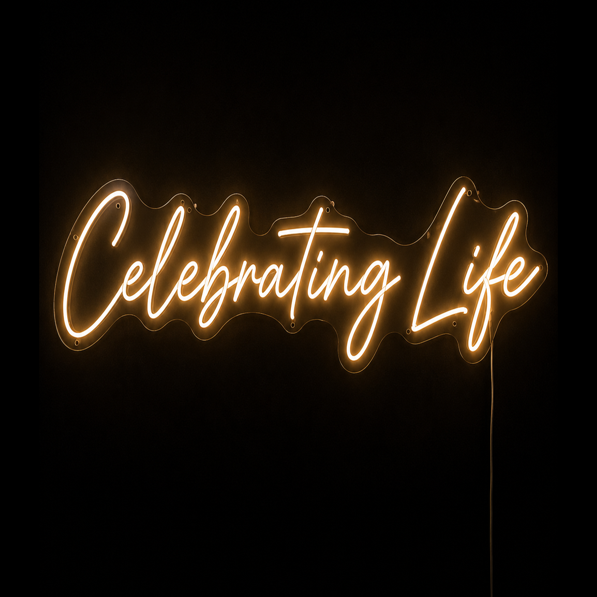 Celebrating Life Custom LED Neon Sign