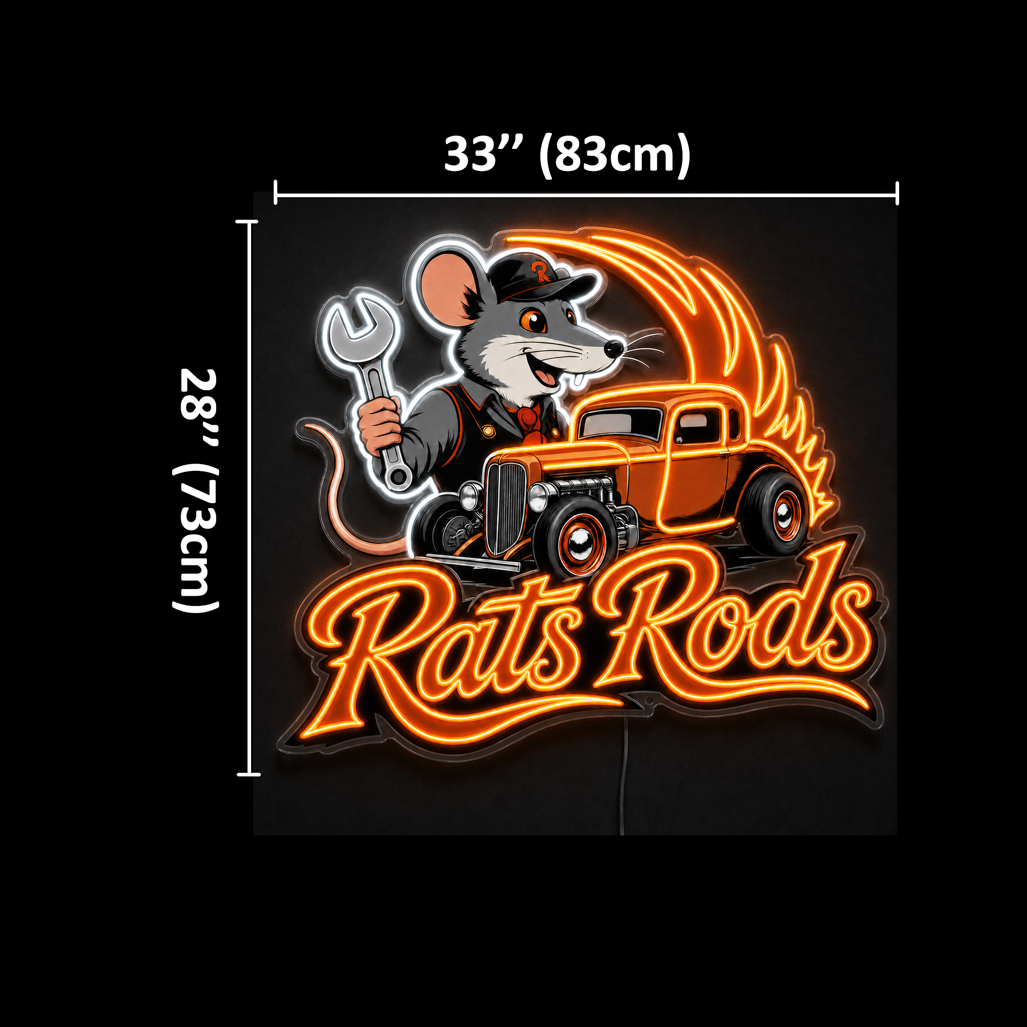 Rats Rods Custom LED Neon Sign