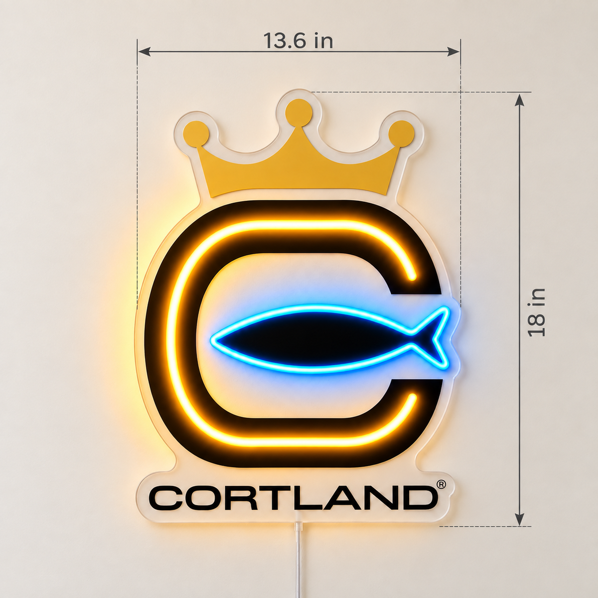 Lizzi's Custom LED Neon Sign - Cortland 18inch