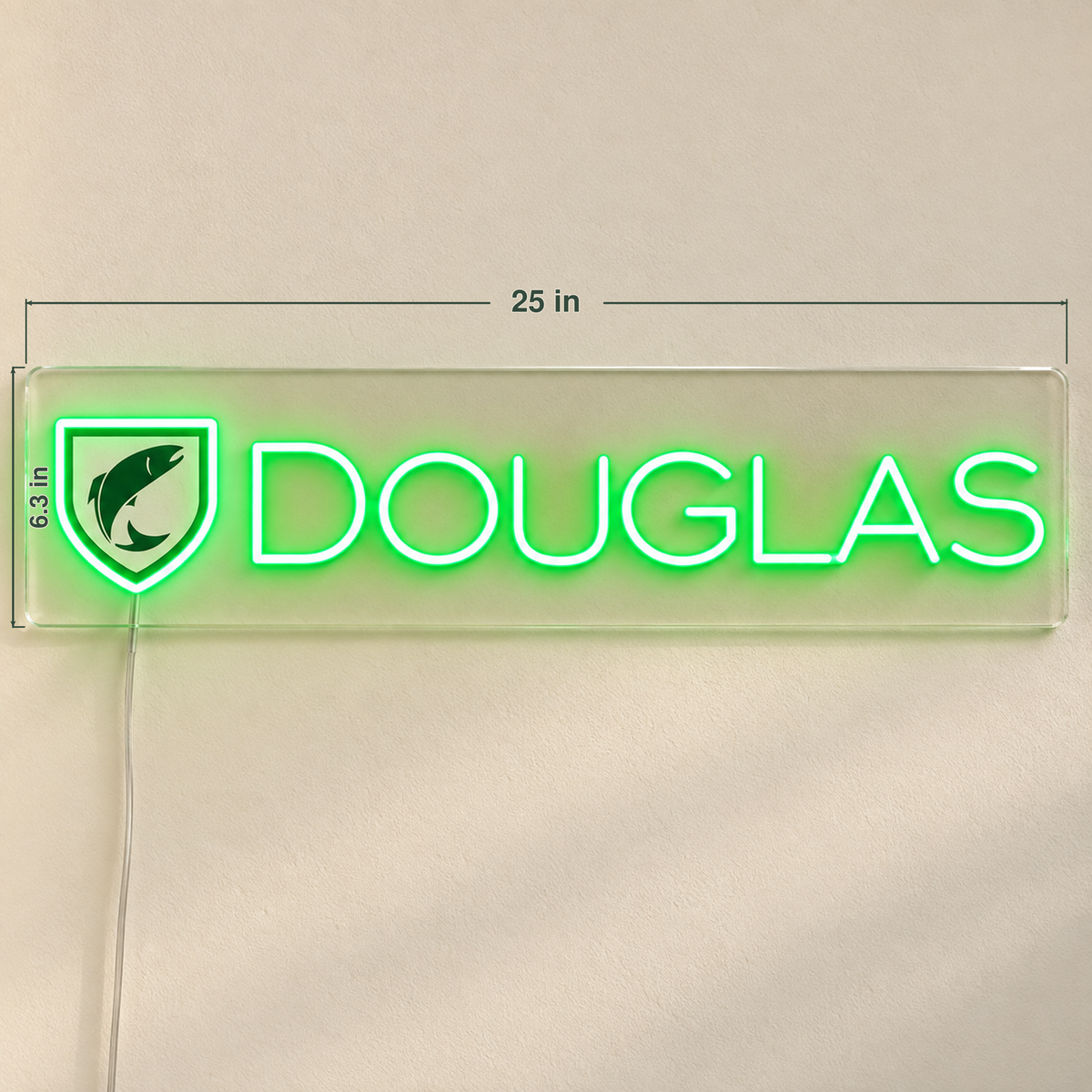 Lizzi's Custom LED Neon Sign - Douglas 18inch