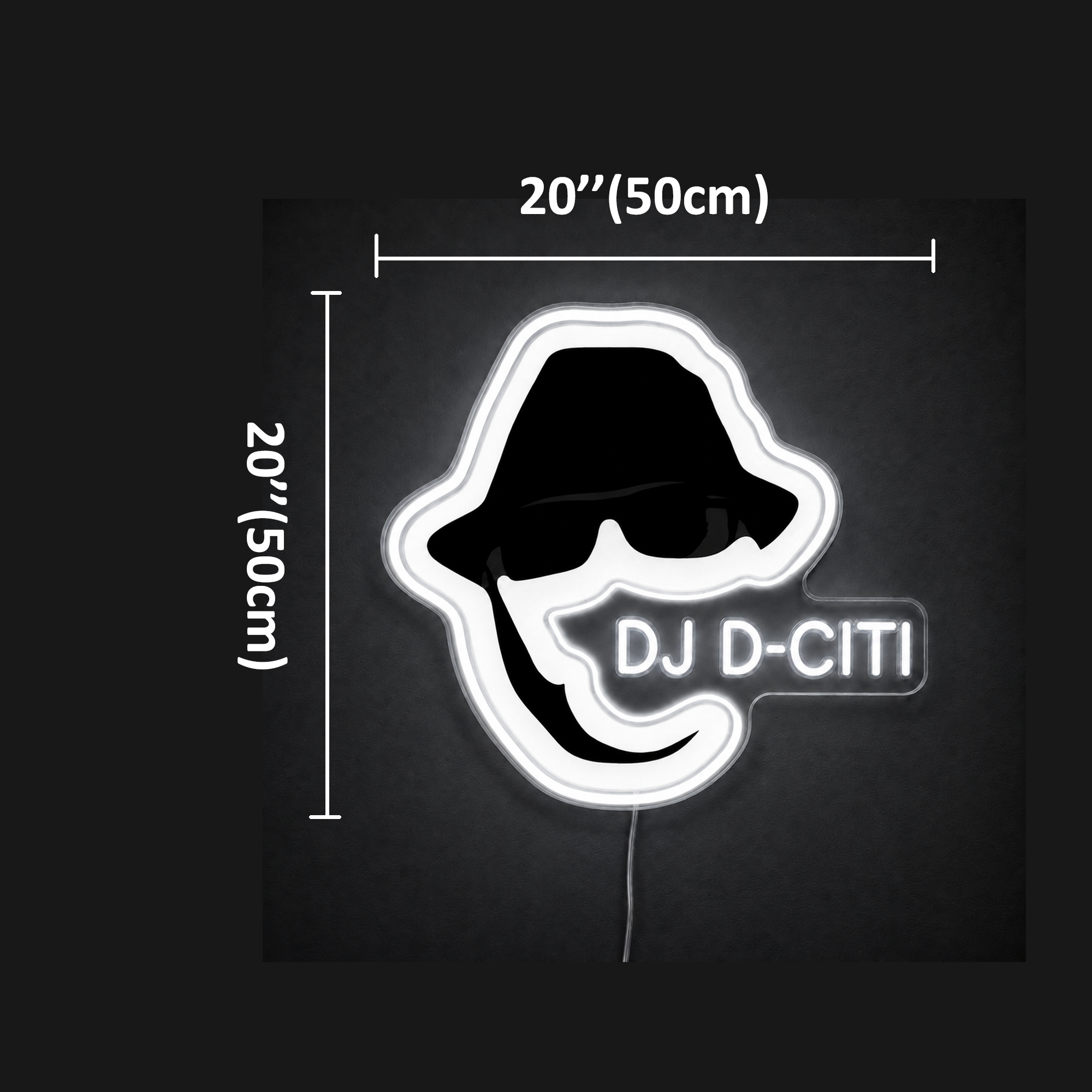 DJ D-CITI Custom LED Neon Sign